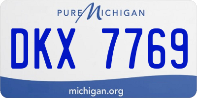 MI license plate DKX7769
