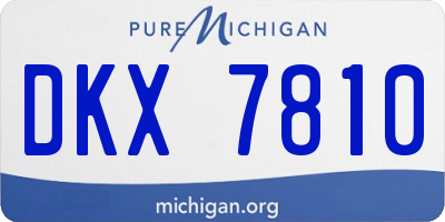 MI license plate DKX7810