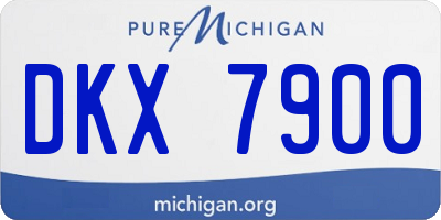 MI license plate DKX7900