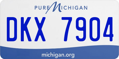 MI license plate DKX7904