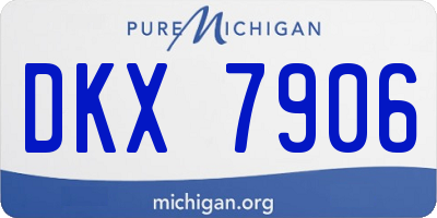 MI license plate DKX7906