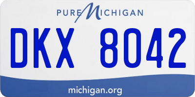 MI license plate DKX8042