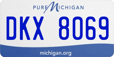MI license plate DKX8069