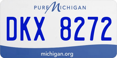 MI license plate DKX8272