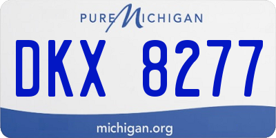 MI license plate DKX8277