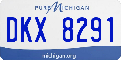 MI license plate DKX8291