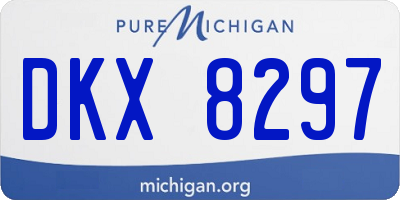 MI license plate DKX8297