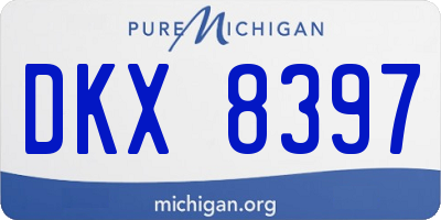 MI license plate DKX8397
