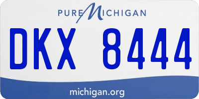 MI license plate DKX8444