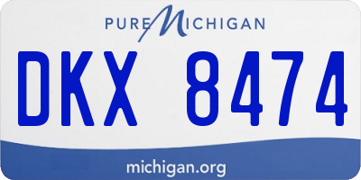 MI license plate DKX8474