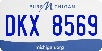 MI license plate DKX8569