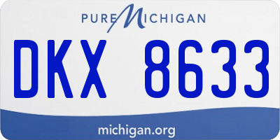 MI license plate DKX8633