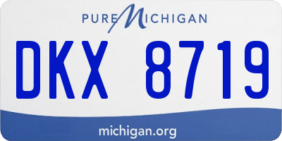 MI license plate DKX8719