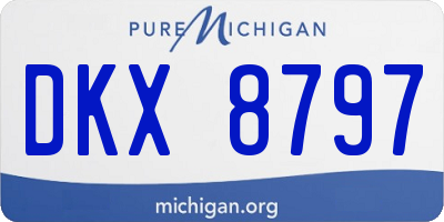MI license plate DKX8797