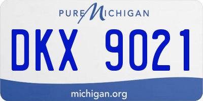 MI license plate DKX9021