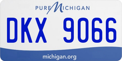 MI license plate DKX9066