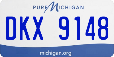 MI license plate DKX9148