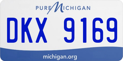 MI license plate DKX9169