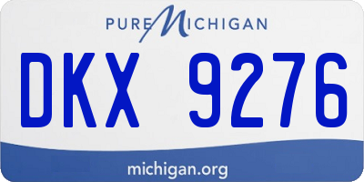 MI license plate DKX9276