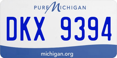 MI license plate DKX9394
