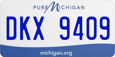 MI license plate DKX9409
