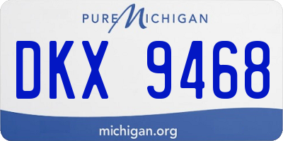 MI license plate DKX9468