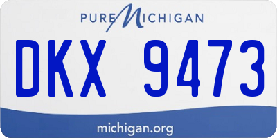 MI license plate DKX9473