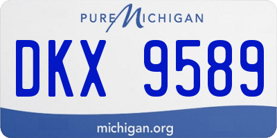 MI license plate DKX9589