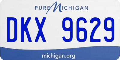 MI license plate DKX9629
