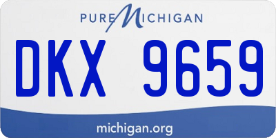 MI license plate DKX9659