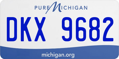 MI license plate DKX9682