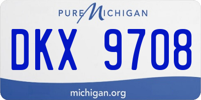 MI license plate DKX9708
