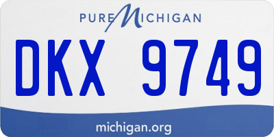 MI license plate DKX9749