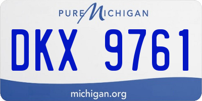 MI license plate DKX9761