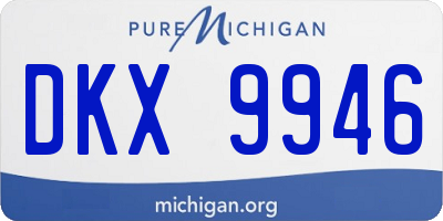 MI license plate DKX9946