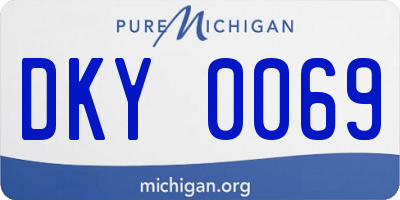 MI license plate DKY0069