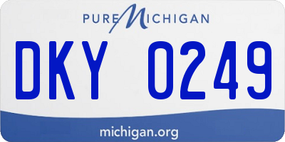 MI license plate DKY0249