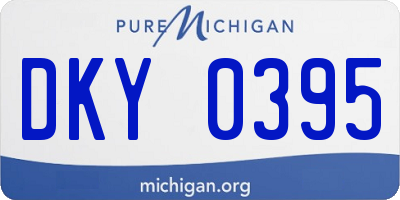 MI license plate DKY0395