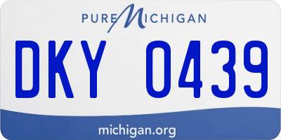 MI license plate DKY0439