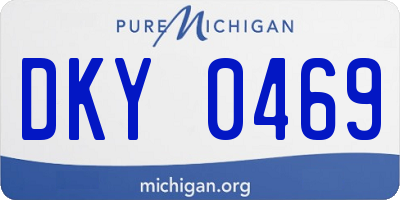MI license plate DKY0469