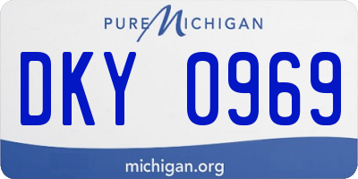 MI license plate DKY0969