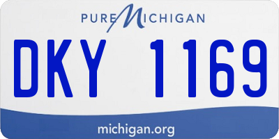 MI license plate DKY1169