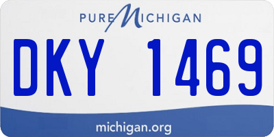 MI license plate DKY1469