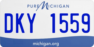 MI license plate DKY1559
