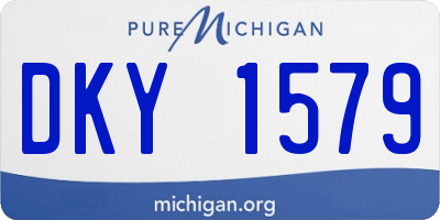 MI license plate DKY1579