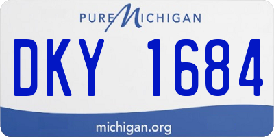 MI license plate DKY1684