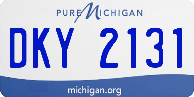 MI license plate DKY2131