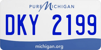 MI license plate DKY2199