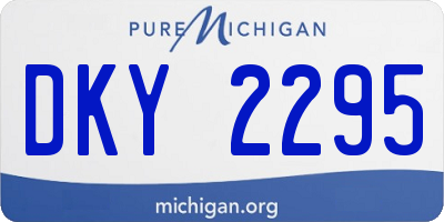MI license plate DKY2295