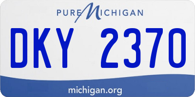 MI license plate DKY2370
